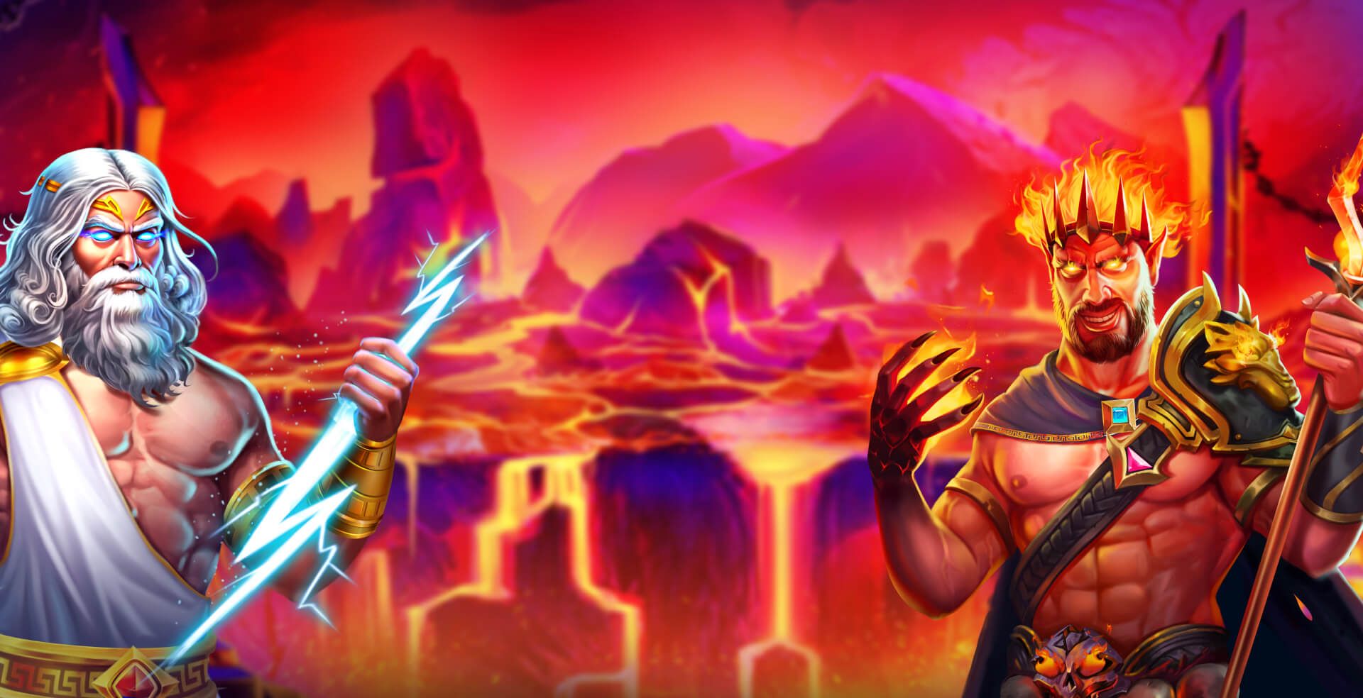 Zeus vs Hades — Hero-Banner auf Spins of Glory Casino